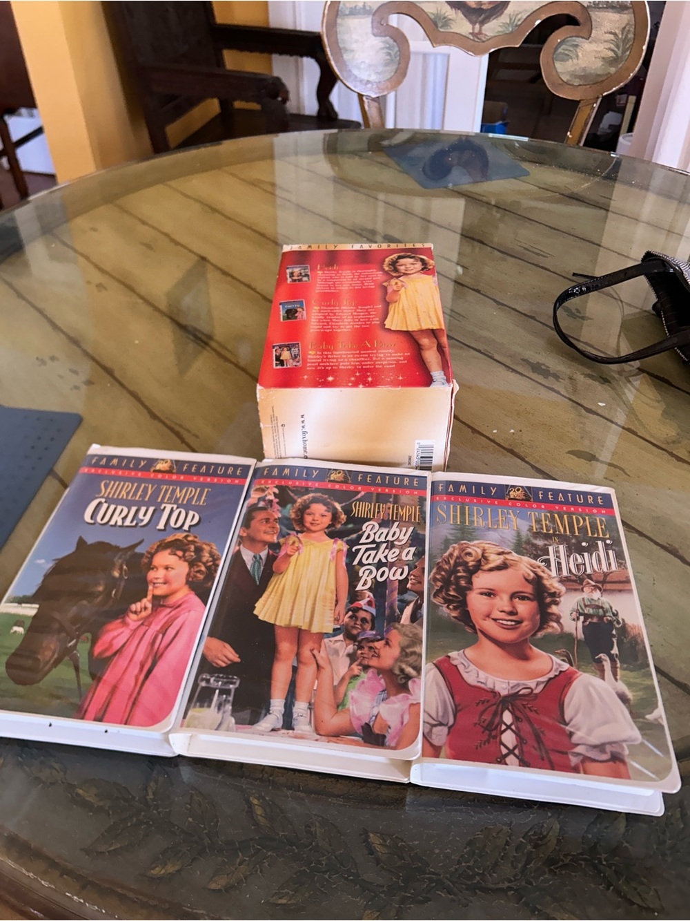 Vintage Family Movie Collection - Yellow, Red, Pink Covers Shirley Temple